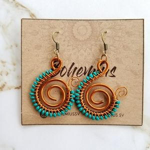 Handmade Wired Earrings from El Salvador